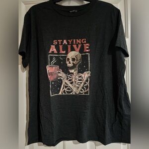 Staying Alive t-shirt from Shein